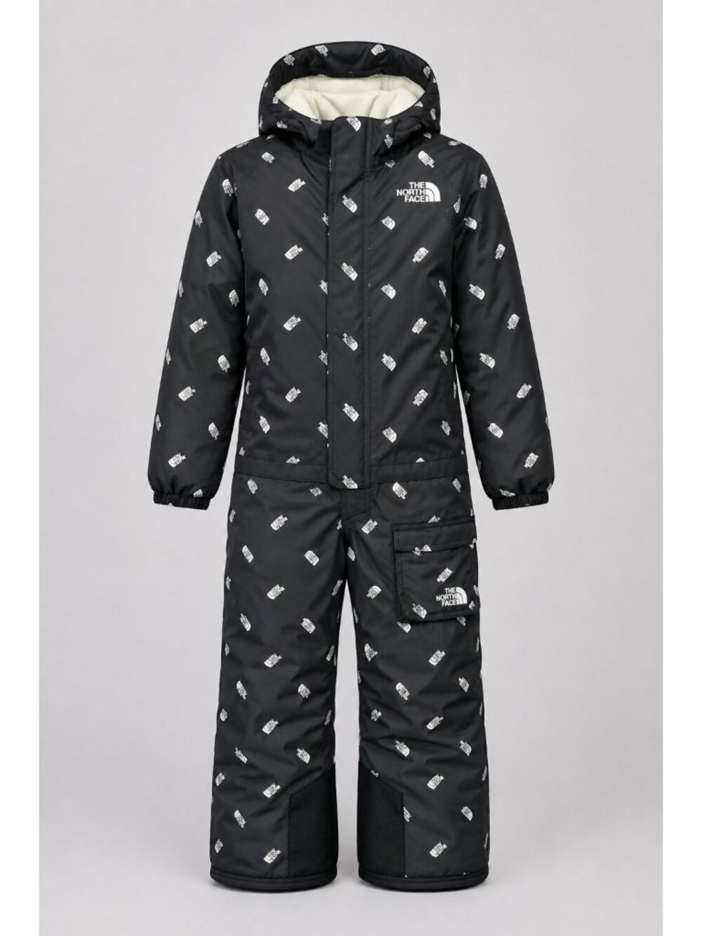 The North Face Toddler 4T Snowsuit Black All-Over Print Insulated Jumpsuit